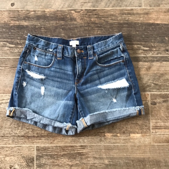 j crew jean shorts